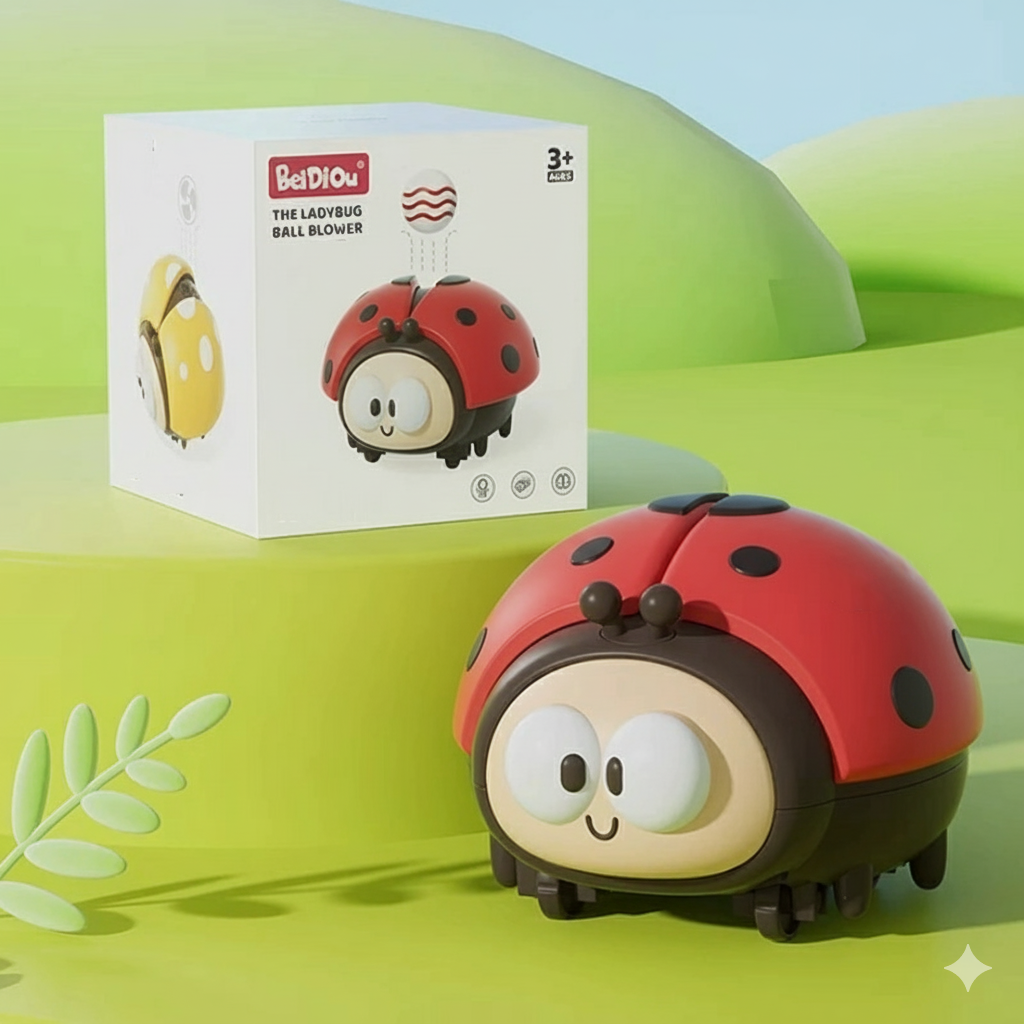 Kletshuts™ LadybugToy: Schattig Kleurrijk Lieveheersbeestje Bal Blazer Kinder Speelgoed