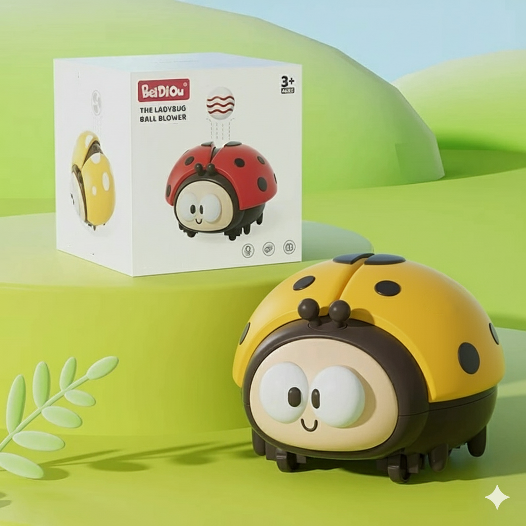 Kletshuts™ LadybugToy: Schattig Kleurrijk Lieveheersbeestje Bal Blazer Kinder Speelgoed