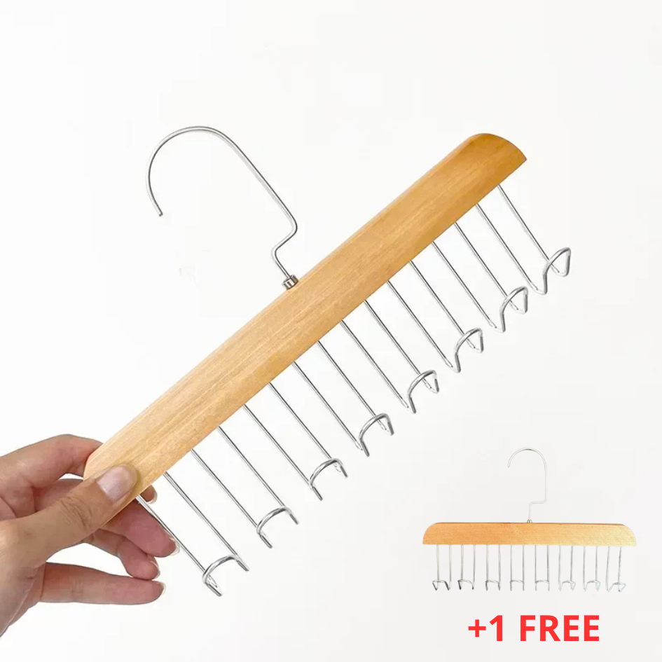 GlideHold® ClosetHanger 1+1 GRATIS: Duurzaam Ruimtebesparend Veelzijdig Klerenhanger