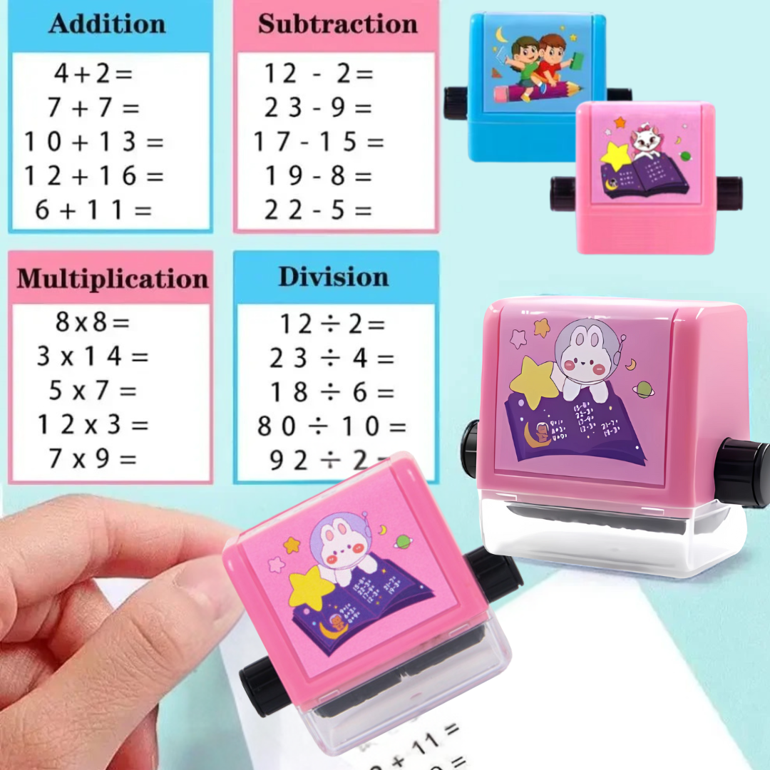 Kletshuts™ MathStamp: Digitale Roller Wiskunde Onderwijzen Stempel