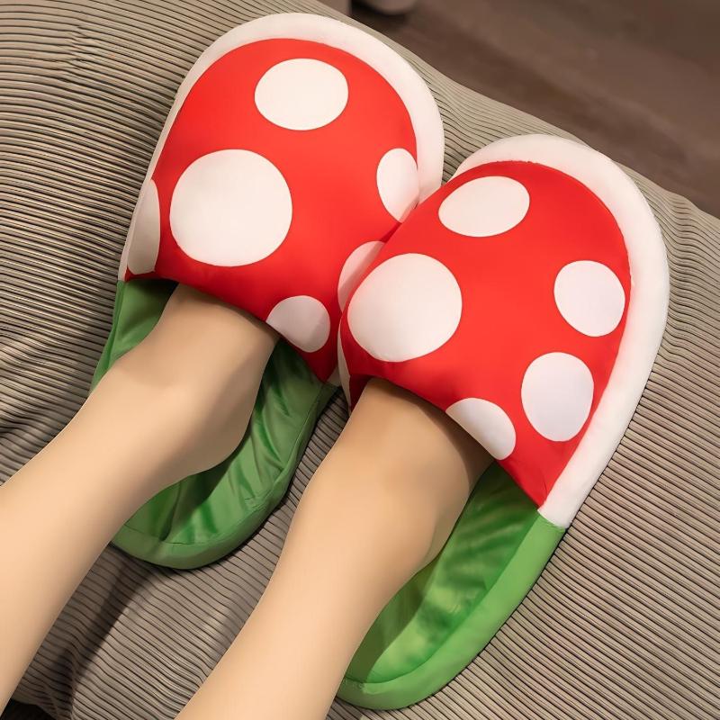 Happy™ MushroomSlippers: Gezellige En Comfortabele Paddestoel Pantoffels