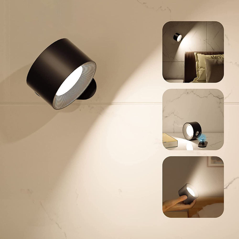 Ledsen™ RotatingLamp 1+1 GRATIS: Roterend Draadloze LED Muur Lamp