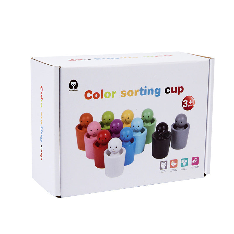 Kletshuts™ SortingCups: Educatief Kinderen Kleur Sorteren Bekers En Figuur Spel