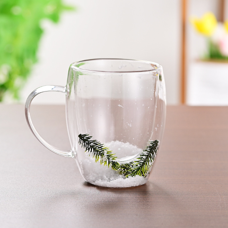 CrystalMug - Dubbel Gelaagd Creatief Glas Mokken