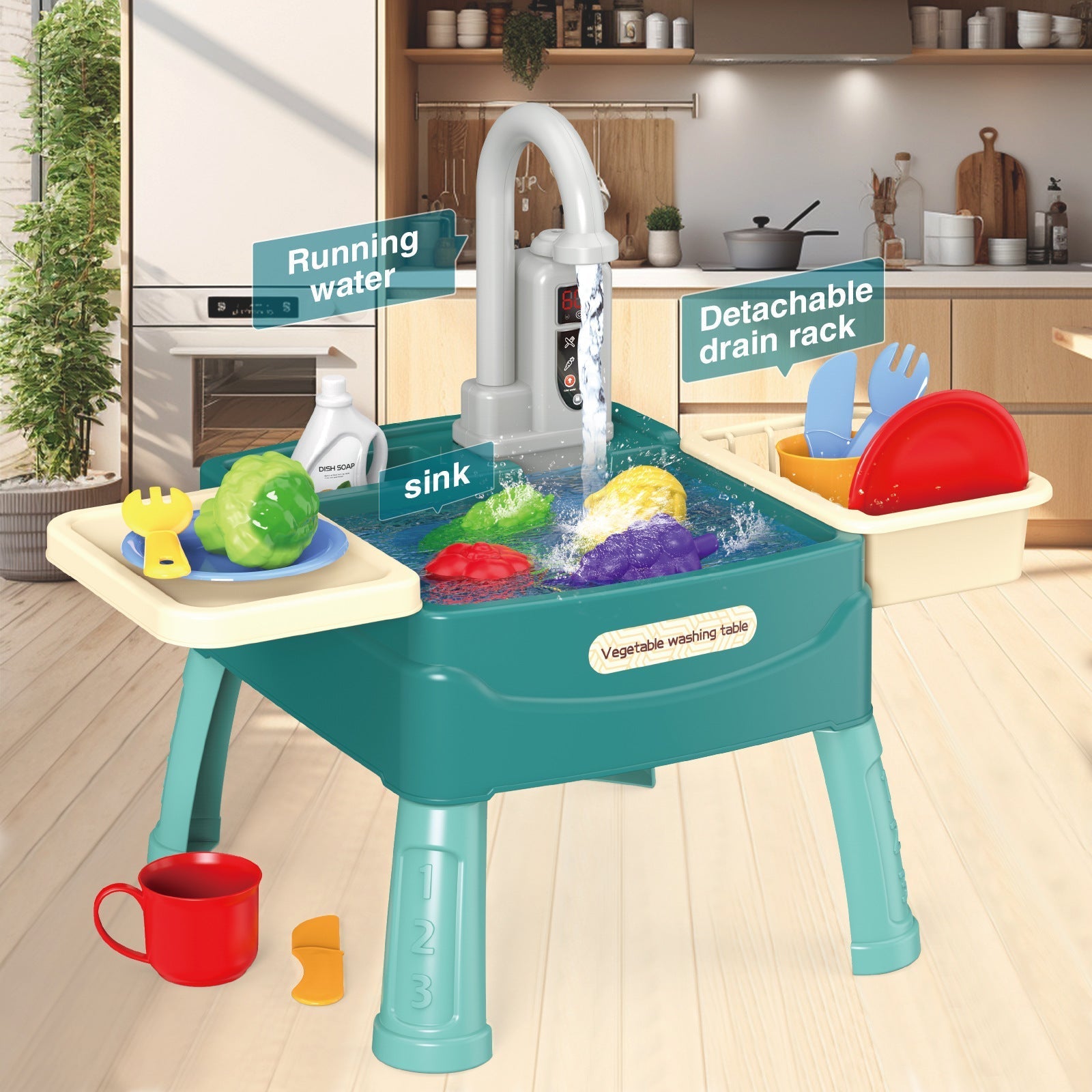 Kletshuts™ KitchenToy: Interactief Kinderen Keuken Spelen Speelgoed Set