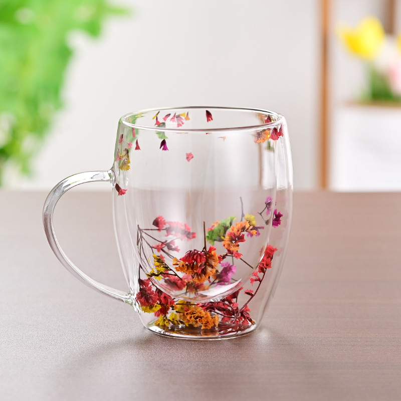 CrystalMug - Dubbel Gelaagd Creatief Glas Mokken