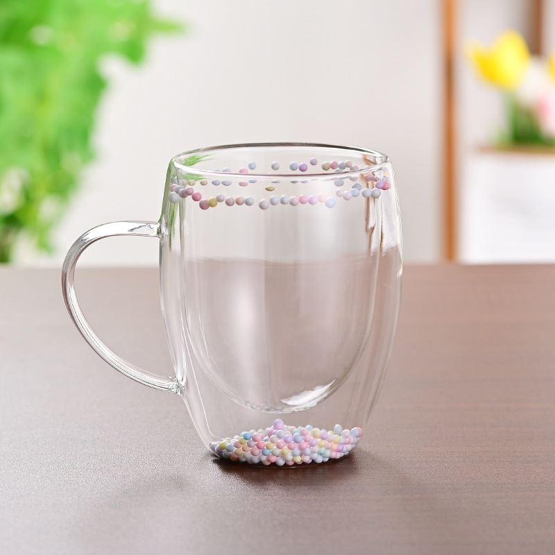 CrystalMug - Dubbel Gelaagd Creatief Glas Mokken