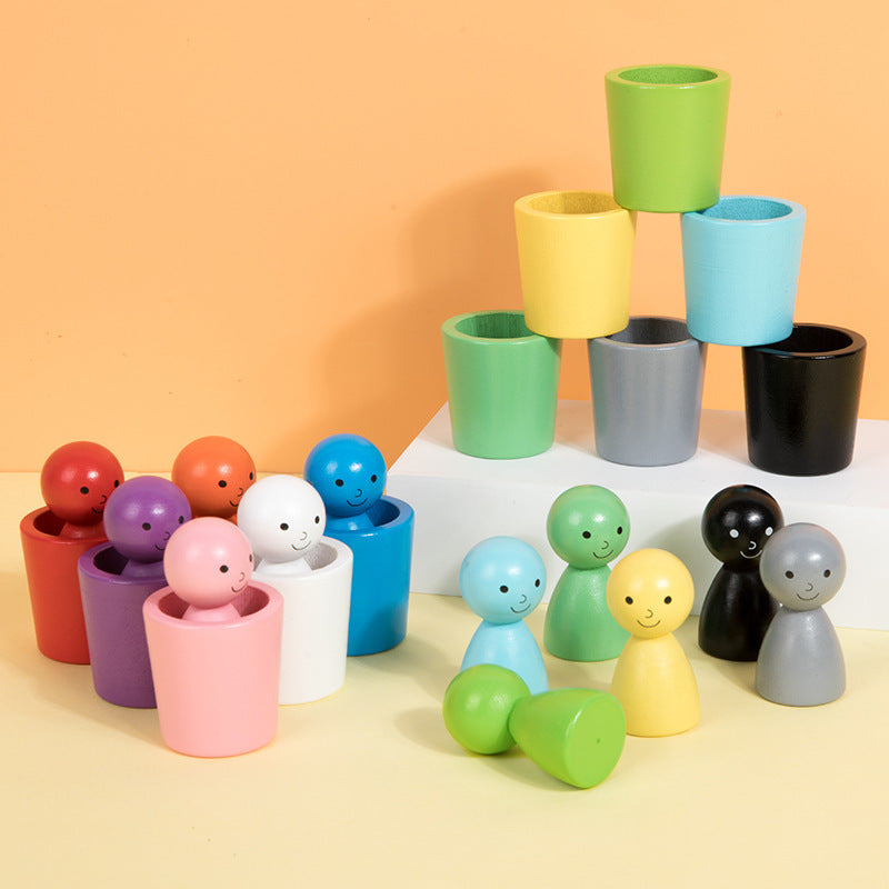 Kletshuts™ SortingCups: Educatief Kinderen Kleur Sorteren Bekers En Figuur Spel