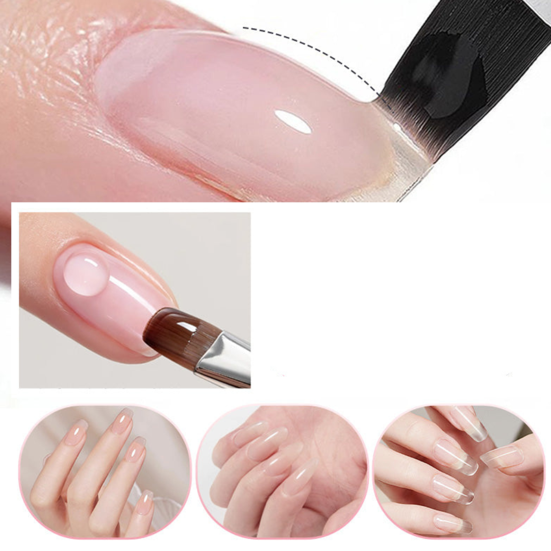 NailClear 1+1 GRATIS - 3 In 1 Transparante Nagelverharder En Verlengingsgel