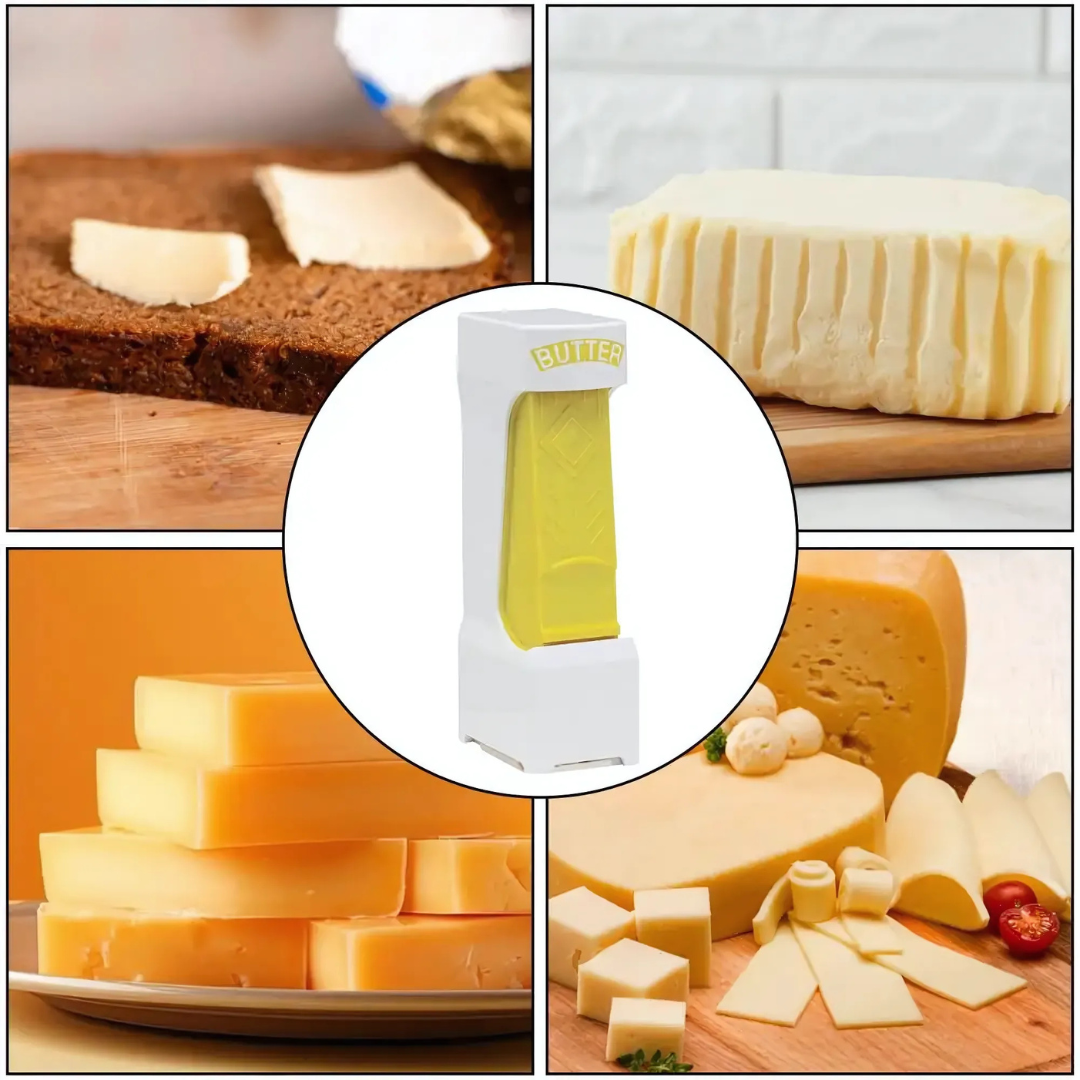 Globetrek° ButterSlicer: Gemakkelijk Eén Klik Boter Snijmachine Keuken Gereedschap
