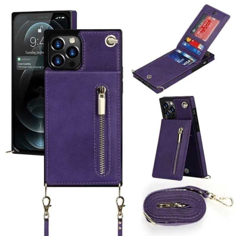 Icone™ PhoneWallet: Crossbody Telefoon Case Portemonnee En Kaarthouder