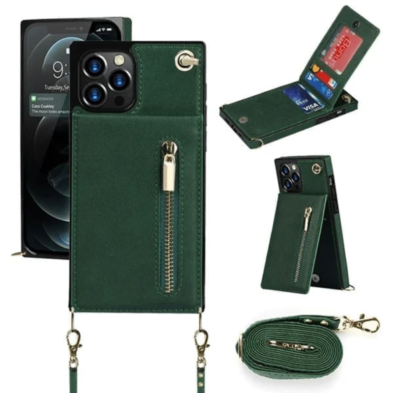 Icone™ PhoneWallet: Crossbody Telefoon Case Portemonnee En Kaarthouder