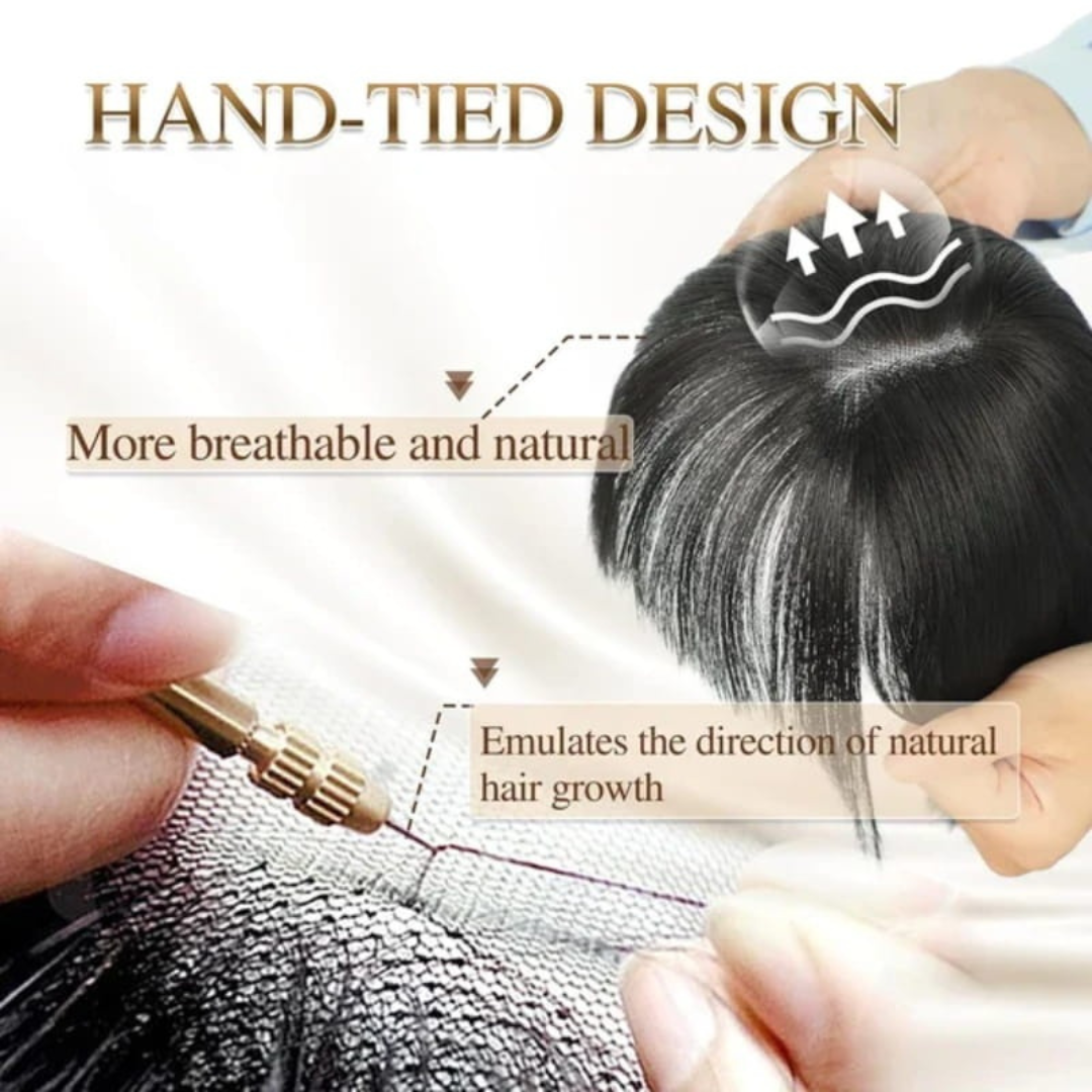 Rose® WigBangs 1+1 GRATIS: Naadloze Pruik Met Natuurlijk Ogende Bangs Uitbreidingen
