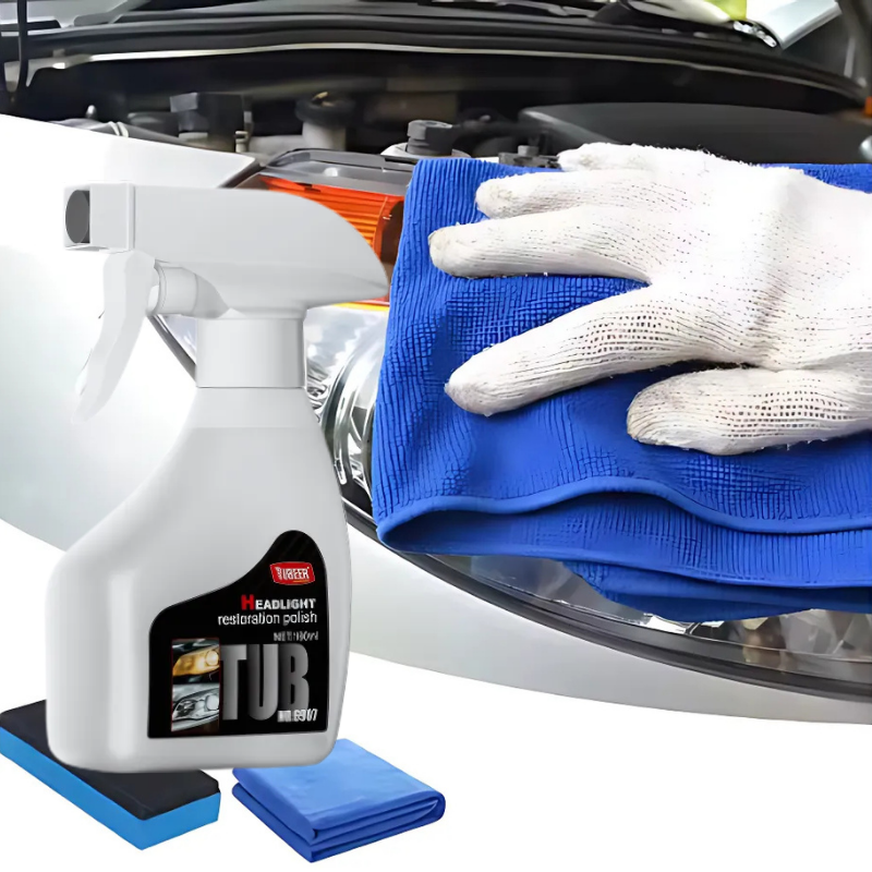 HeadlightSpray 1+1 GRATIS: Eenvoudig Te Gebruiken Autokoplamp Reinigings Spray Set