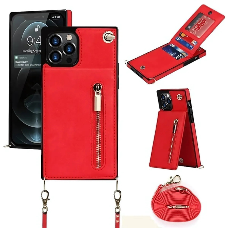 Icone™ PhoneWallet: Crossbody Telefoon Case Portemonnee En Kaarthouder