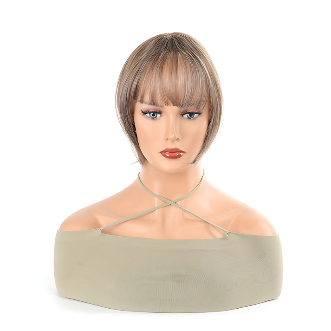 Rose® WigBangs 1+1 GRATIS: Naadloze Pruik Met Natuurlijk Ogende Bangs Uitbreidingen
