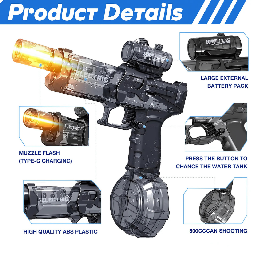 Kletshuts™ WaterGun: Lange Afstand Schieten Elektrisch Waterpistool