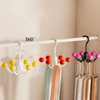 GlideHold® HangerHooks: 360° Draaibare 6-Klauw Haken Kastorganizer Hanger