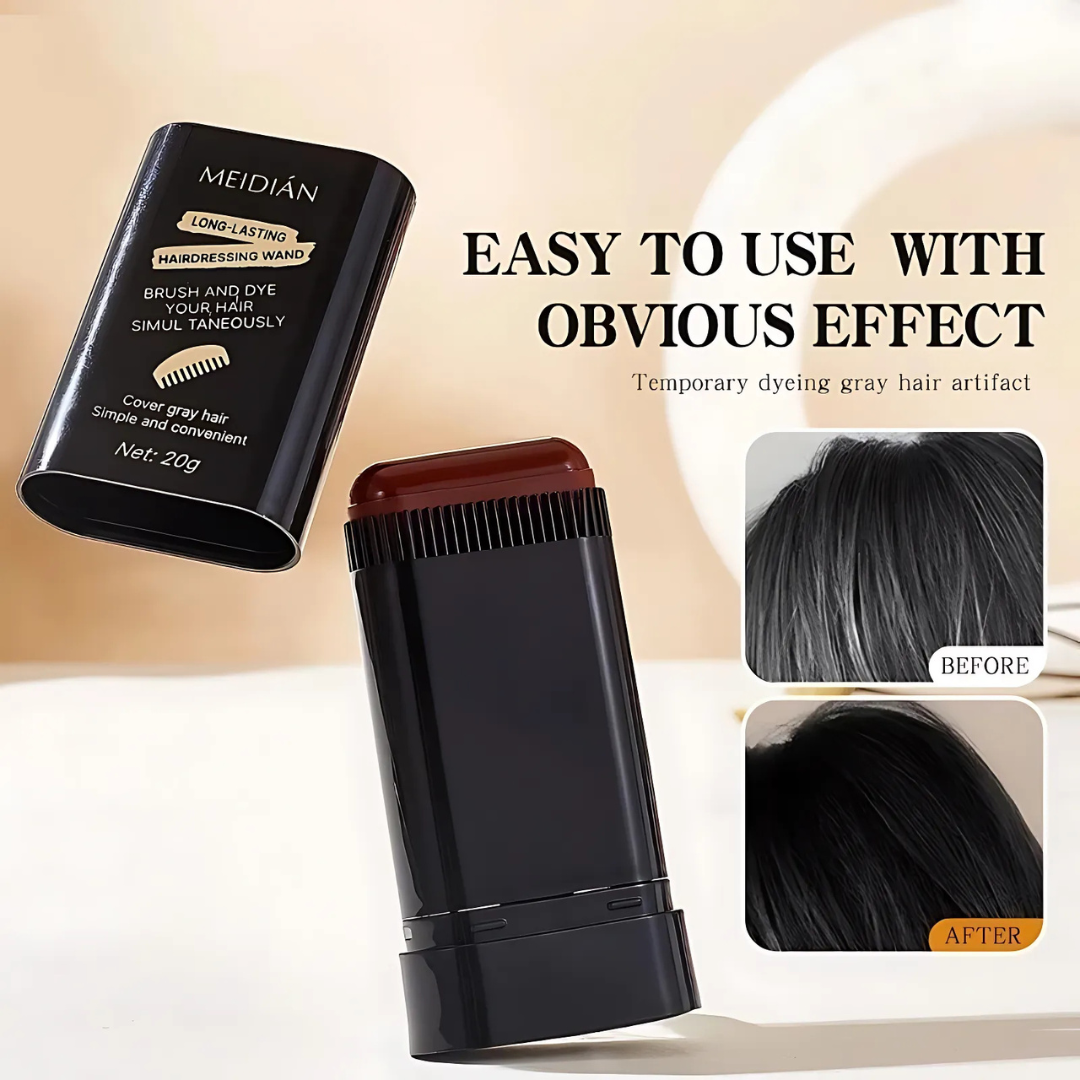 Rose® HairStick 1+1 GRATIS: 2 In 1 Direct Haar Kleur En Kam Twist Stick