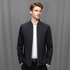 Icone™ CasualJacket: Staande Kraag Casual Rits Jas Voor Heren