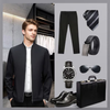 Icone™ CasualJacket: Staande Kraag Casual Rits Jas Voor Heren