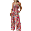 Icone™ PrintedJumpsuit: Volledige Lengte Comfortabel Casual Los Bedrukte Jumpsuit