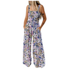 Icone™ PrintedJumpsuit: Volledige Lengte Comfortabel Casual Los Bedrukte Jumpsuit