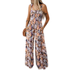 Icone™ PrintedJumpsuit: Volledige Lengte Comfortabel Casual Los Bedrukte Jumpsuit