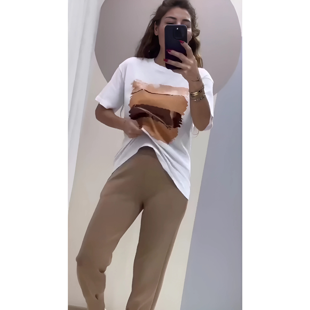 Icone™ ComfySet: Casual, Stijlvolle En Comfortabele Shirt En Broek Set