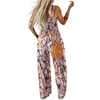 Icone™ PrintedJumpsuit: Volledige Lengte Comfortabel Casual Los Bedrukte Jumpsuit