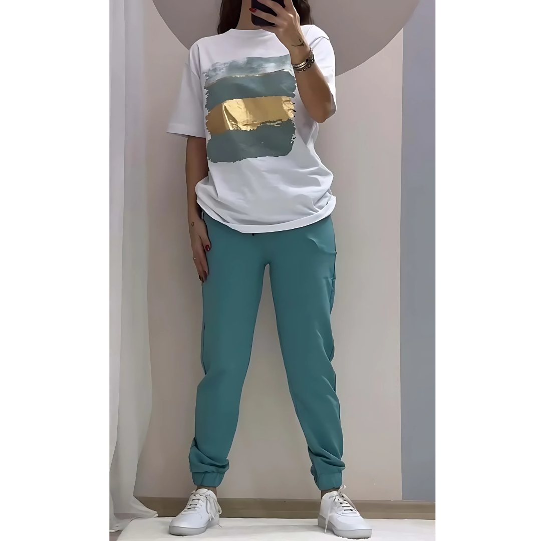 Icone™ ComfySet: Casual, Stijlvolle En Comfortabele Shirt En Broek Set
