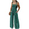 Icone™ PrintedJumpsuit: Volledige Lengte Comfortabel Casual Los Bedrukte Jumpsuit