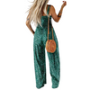 Icone™ PrintedJumpsuit: Volledige Lengte Comfortabel Casual Los Bedrukte Jumpsuit