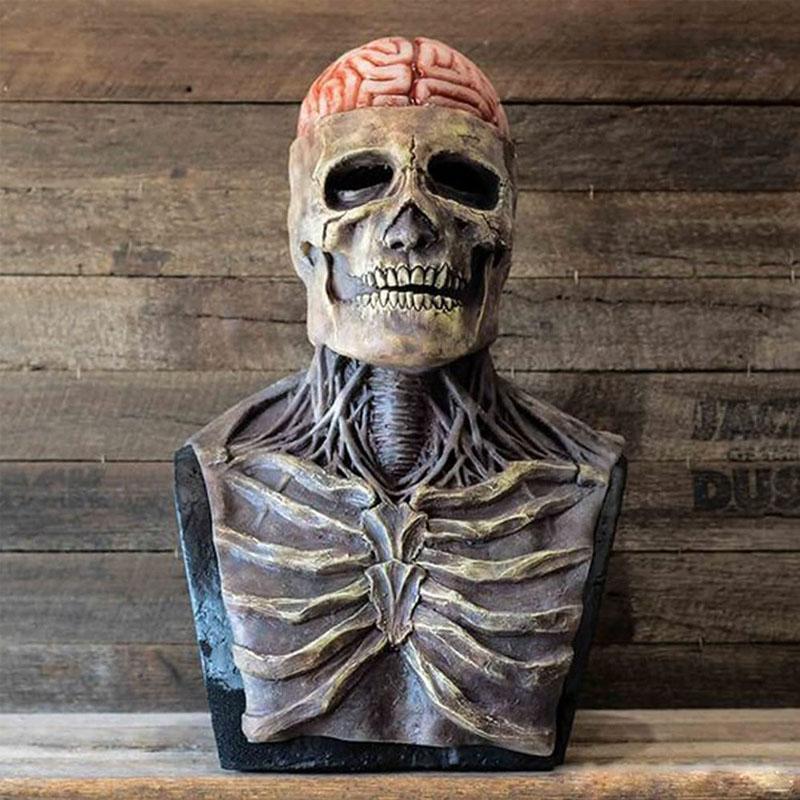 SkeletonMask: Realistisch Eng Skelet Halloweenmasker Kostuum
