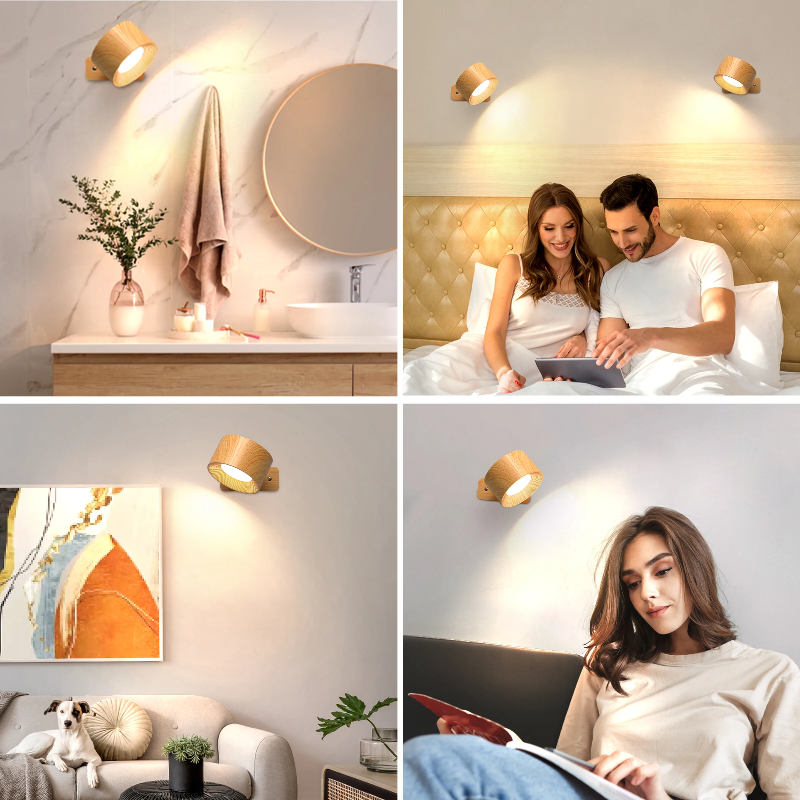 Ledsen™ RotatingLamp 1+1 GRATIS: Roterend Draadloze LED Muur Lamp