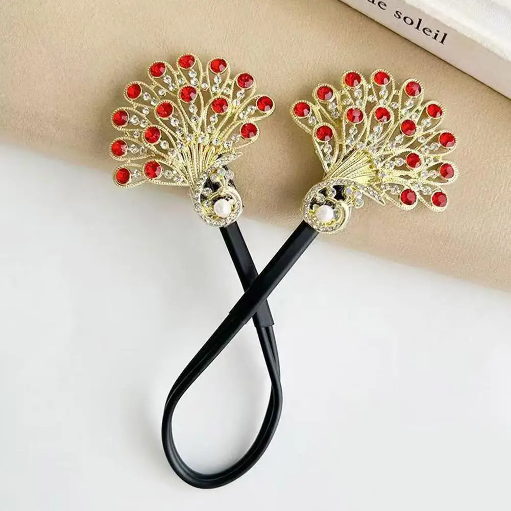 Rose® HairTie 1+1 GRATIS: Stijlvolle Haartie Elegante Vintage Kristallen Paardenstaart Draai-Houder