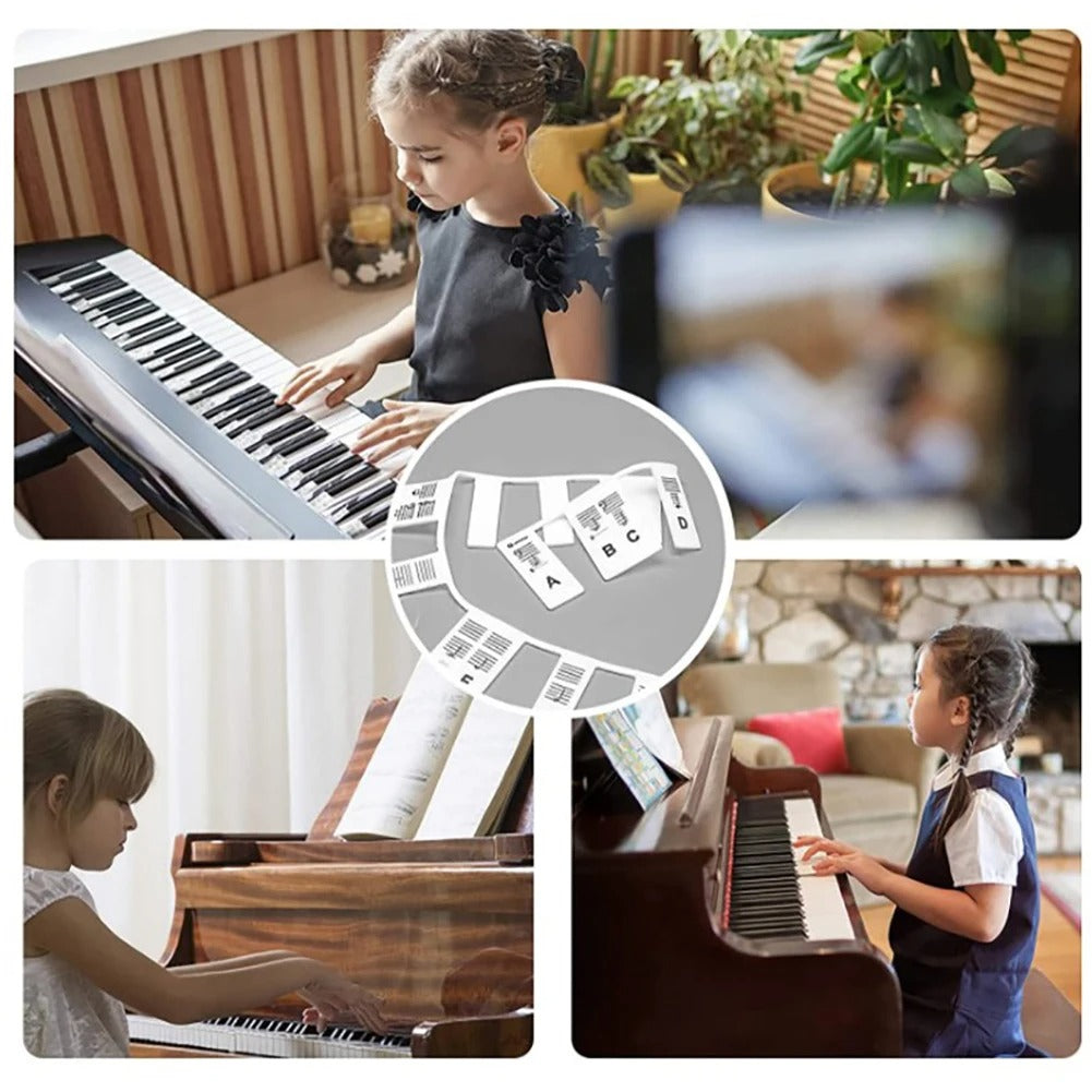 KeyboardLabel - Verwijderbaar Piano en Toetsenbord Siliconen Etiket