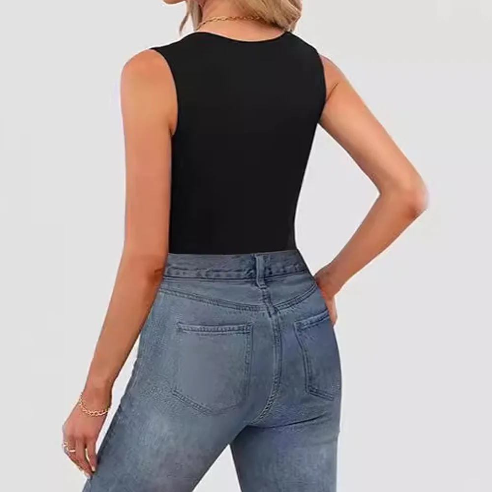 Icone™ TankTop 1+1 GRATIS: Dames Tanktop Met Vierkante Hals En Zonder Mouwen