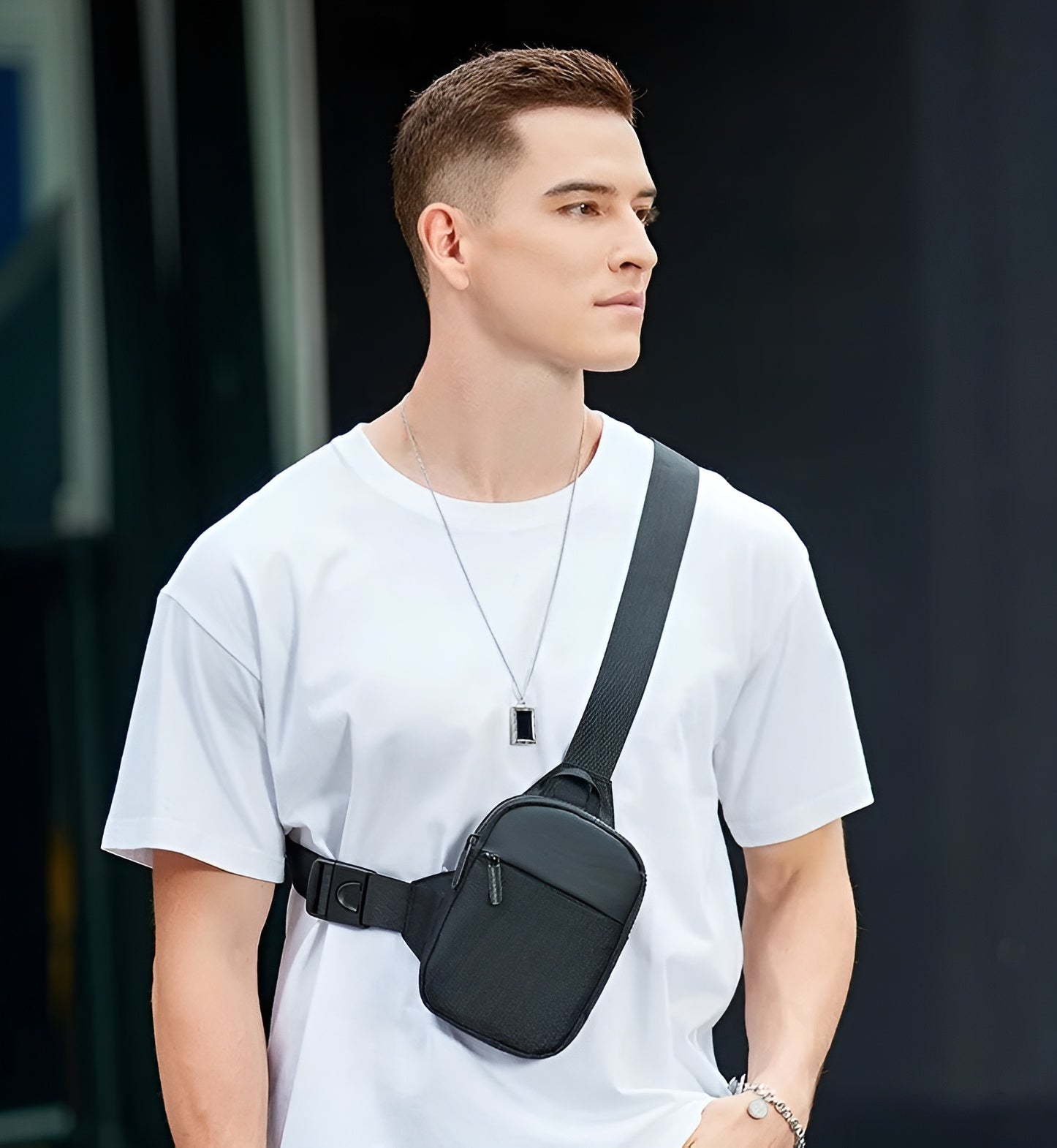 Icone™ ChestBag 1+1 GRATIS: Verstelbare Riem Unisex Mini Sling Borsttas