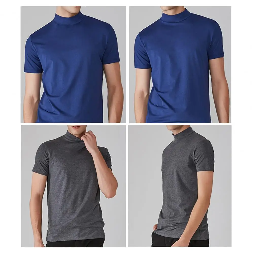 Icone™ FitShirt 1+1 GRATIS: Heren Slanke Pasvorm Hoge Nek Ongedwongen Overhemd
