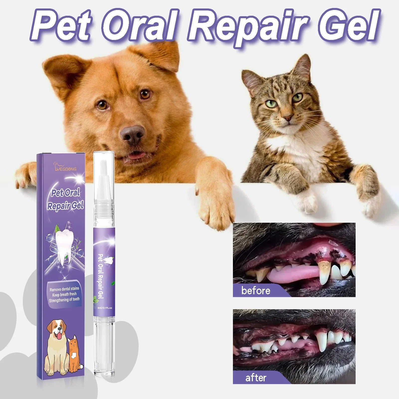 DogCatFri™  DentalPet: Huisdieren Tandheelkundige Reparatie En Reinigen Gel