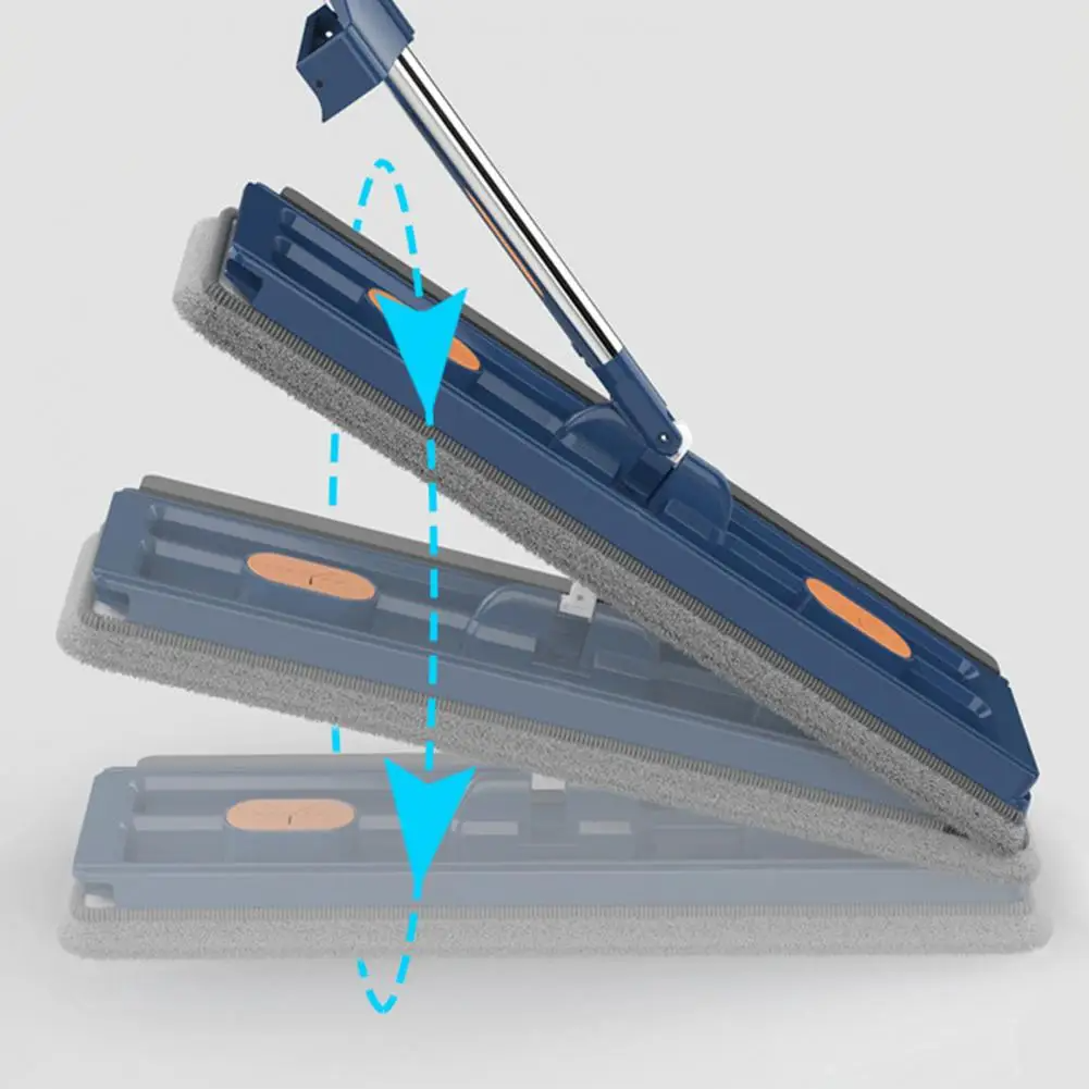 Cleaner Pro° RotatingMop: Sterk  Handvat  Eenvoudig Reinigen 360° Draaibare Vlakke Dweil