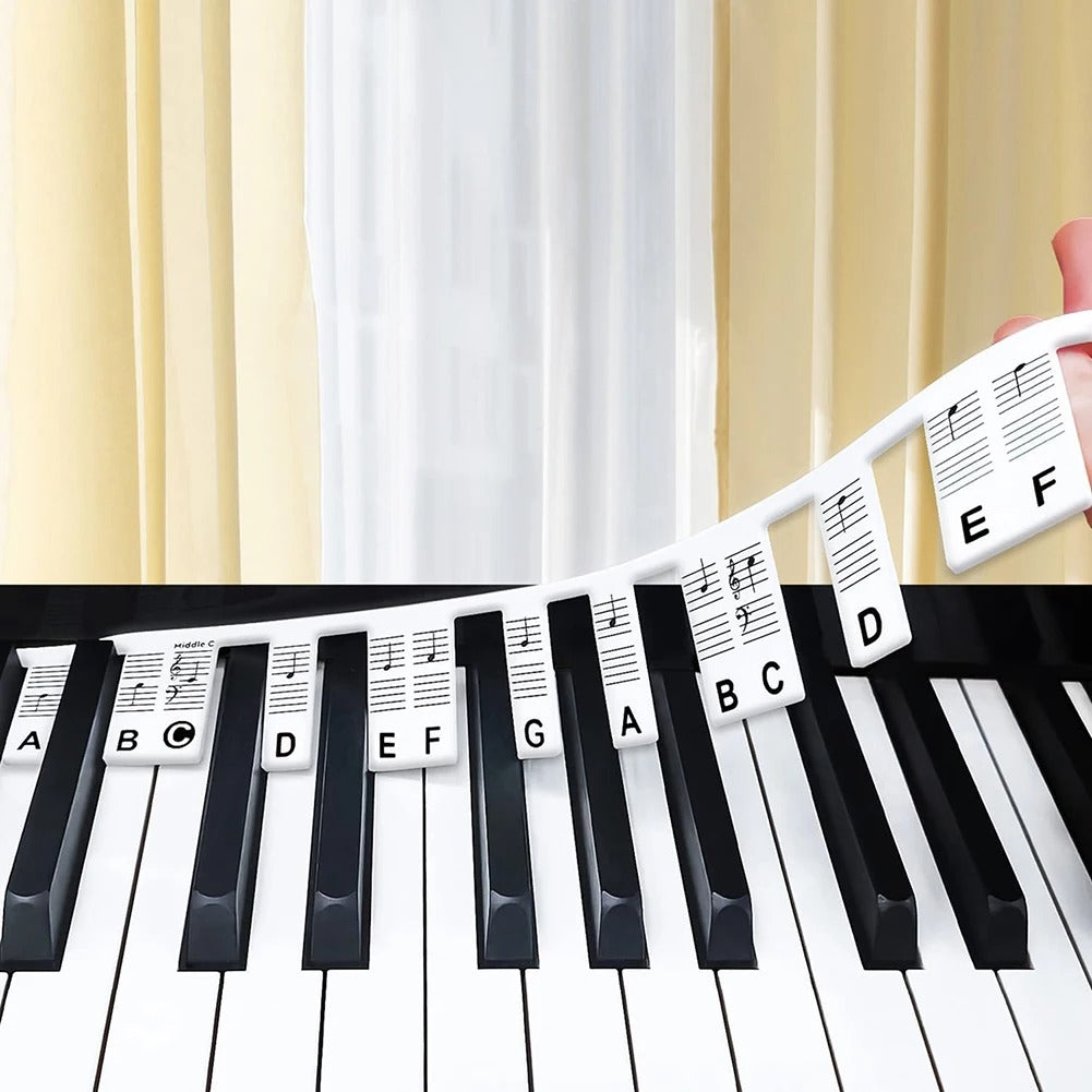 KeyboardLabel - Verwijderbaar Piano en Toetsenbord Siliconen Etiket