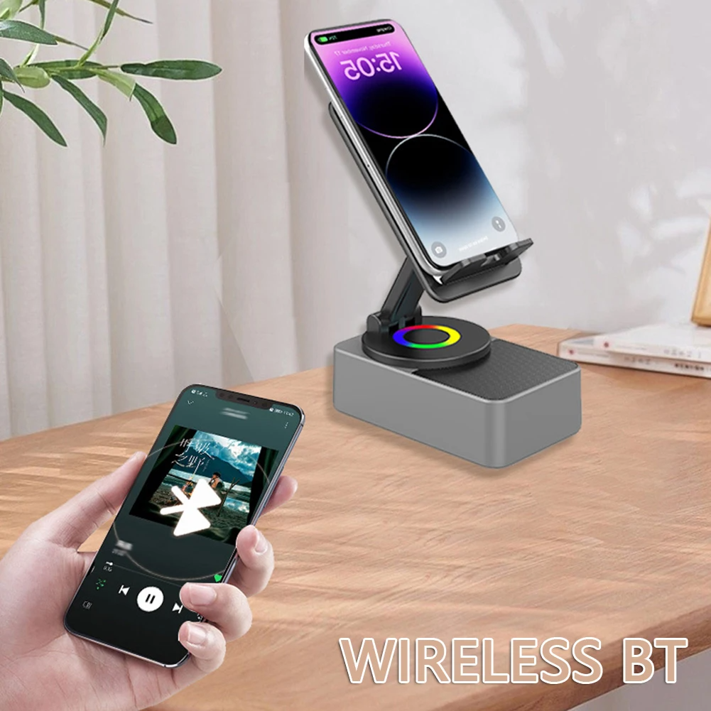 Holder360° PowerSpeaker: 3-in-1 Telefoonhouder Bluetooth-Luidspreker En Draagbare Powerbank