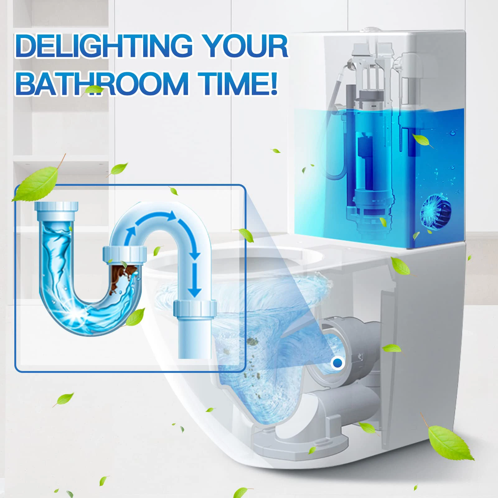 Cleaner Pro° ToiletTablets: Automatische Drop-In Toiletreiniger Tabletten