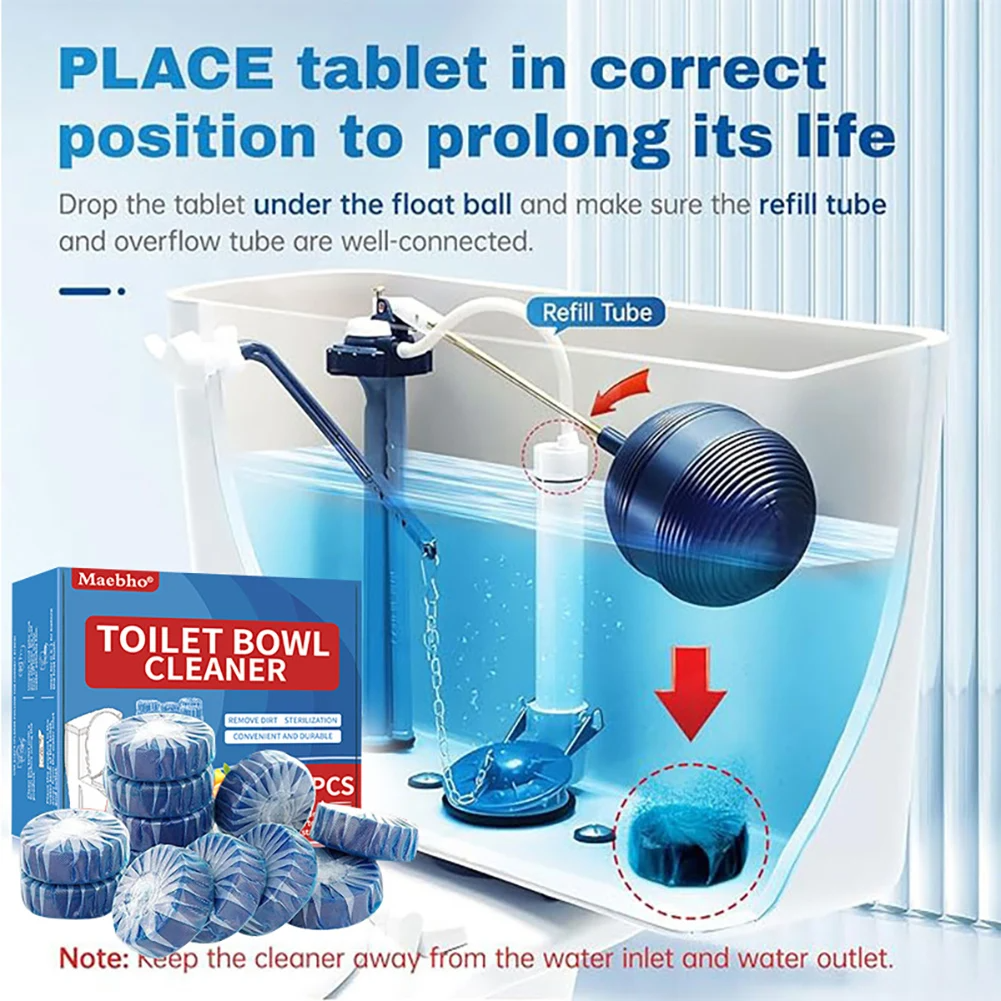 Cleaner Pro° ToiletTablets: Automatische Drop-In Toiletreiniger Tabletten