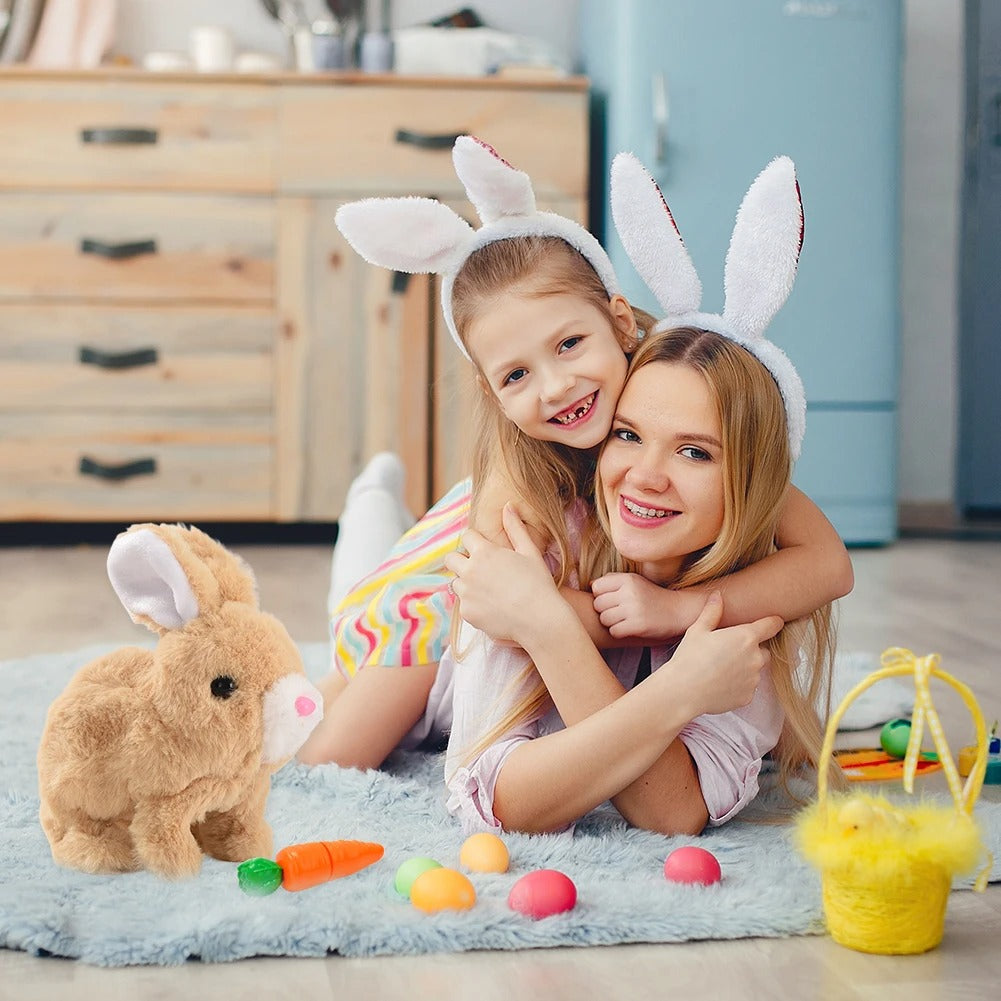 Kletshuts™ InteractiveBunny: Interactieve Pluche Opgevuld Konijntje Speelgoed