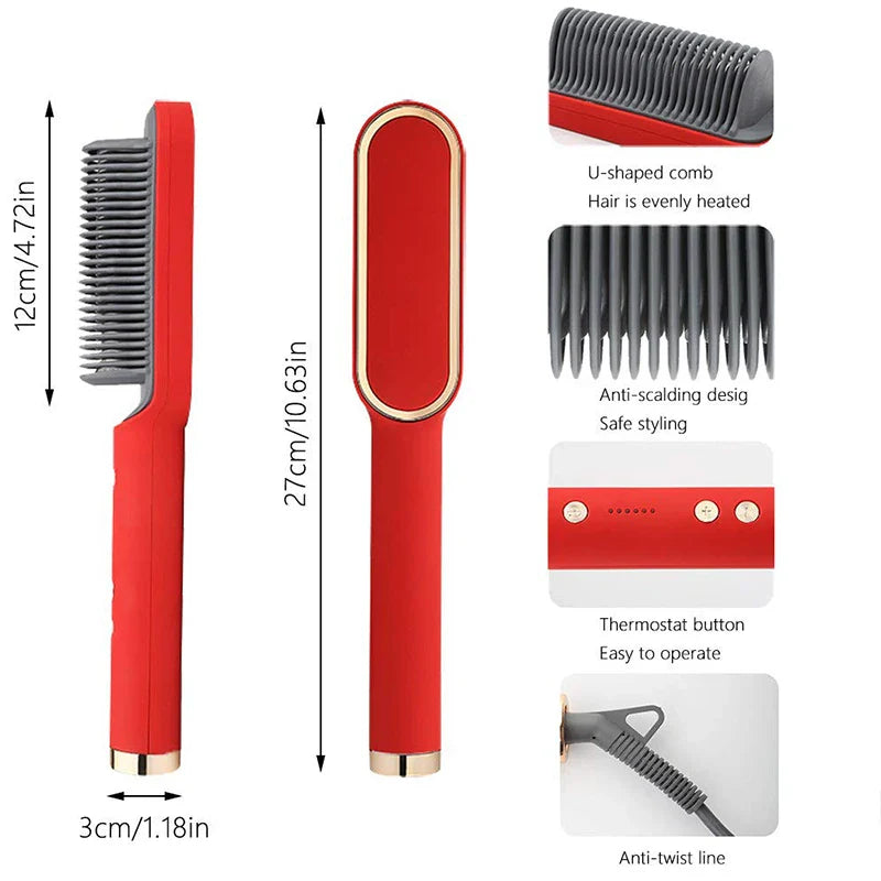 Rose® CeramicBrush- Haar Stijltang en Kruller Borstel