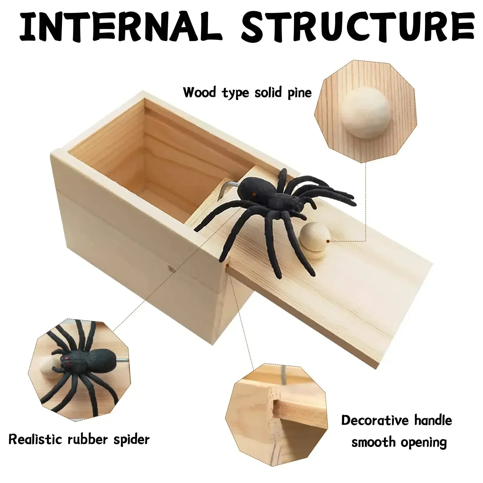 SpiderBox - Spin Schrikken Prank Doos