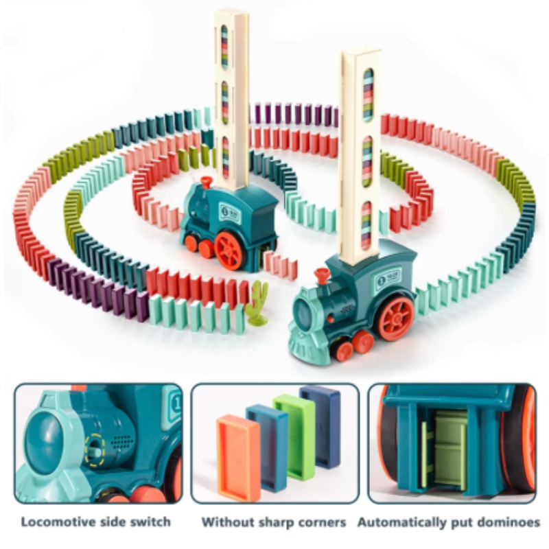 Kletshuts™ DominoTrain - Automatische Domino Leg Trein Set